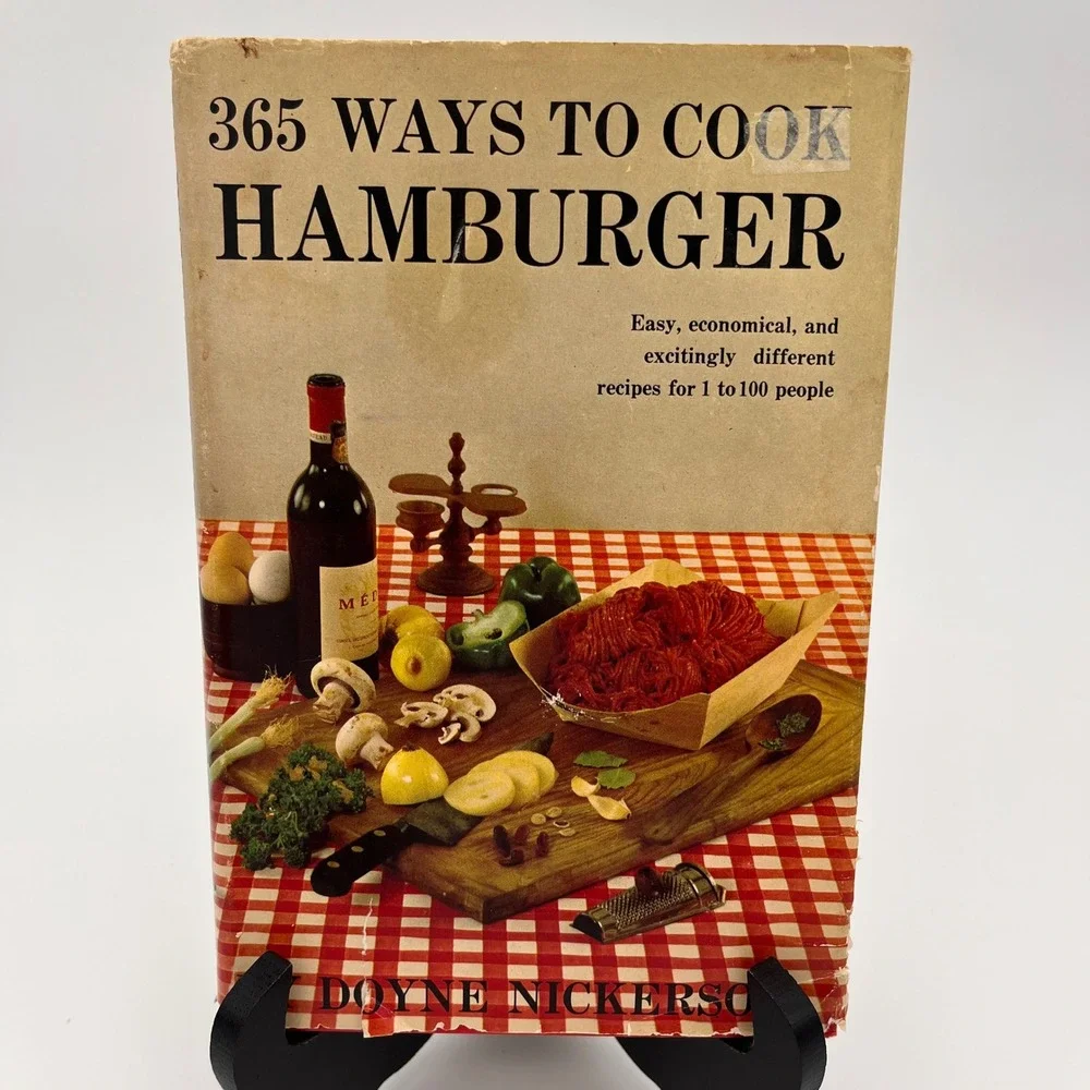 365 Ways to Cook Hamburger Doyne Nickerson Vintage 1960 Hardcover Cookbook
